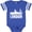 Football Blue and White, variant on Inktastic London England City Skyline with Grunge Boys or Girls Baby Bodysuit