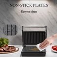 thumbnail image 5 of Small Size  Mini Panini Press Sandwich Pnini Grill For Grilling Steak Burger Sausage Non-stick Coating Auto Temperature Gt59, 5 of 6