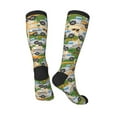 thumbnail image 4 of Fotbe Construction Machinery1 print Women's Men's Novelty Crew Socks Cotton Socks Knee High Socks for Walking,Running,Nurses,Pregnancy, 4 of 9