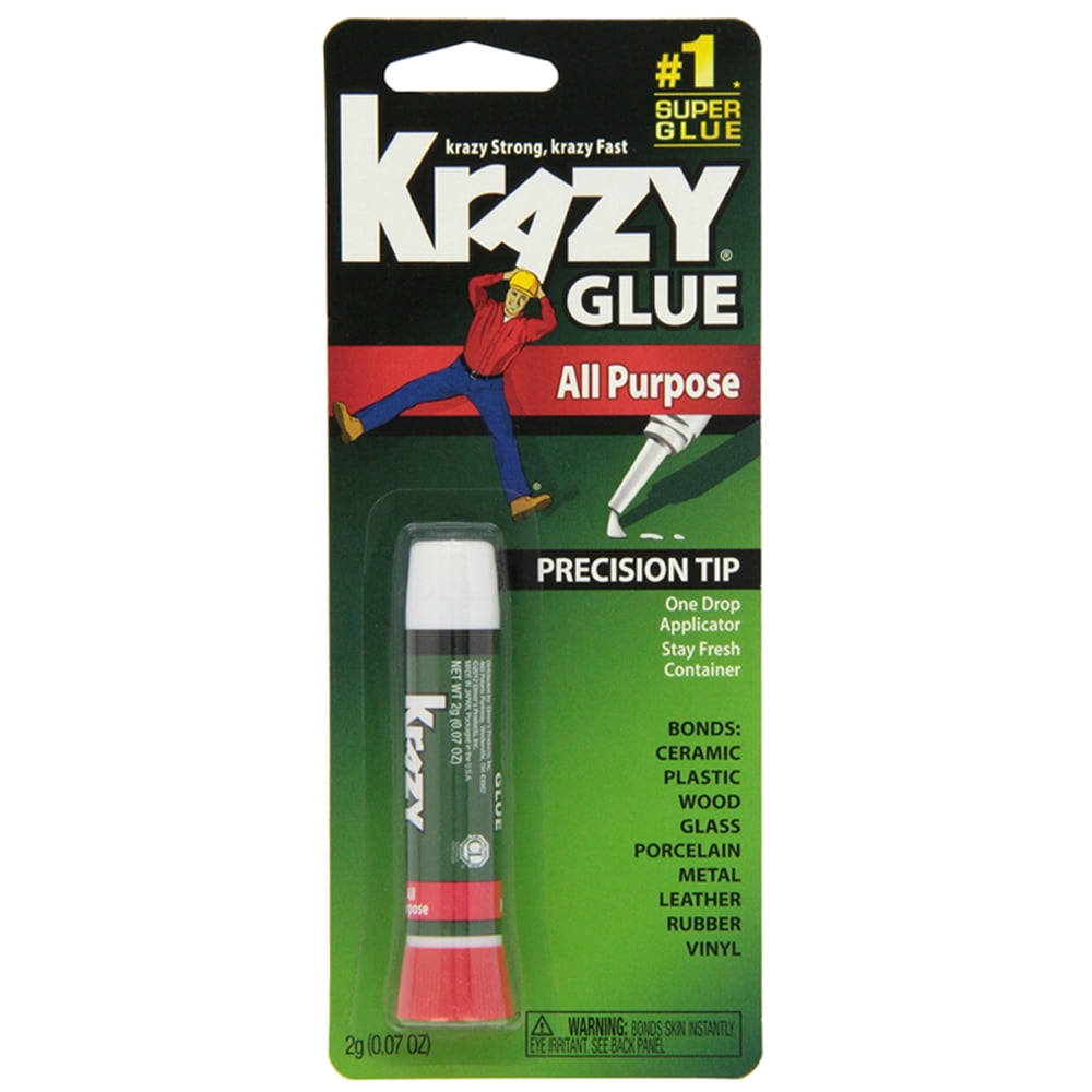 Krazy Glue Original Super Glue All Purpose Instant Repair 2g, (Pack of 3)