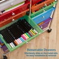 thumbnail image 5 of ECR4Kids 12-Drawer Everyday Rolling Utility Storage Cart, Mobile Organizer, Assorted, 5 of 9