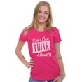 thumbnail image 3 of Dont Even Think About It Attitude Womens Slim Fit Graphic Tee Brisco Brands M, 3 of 5