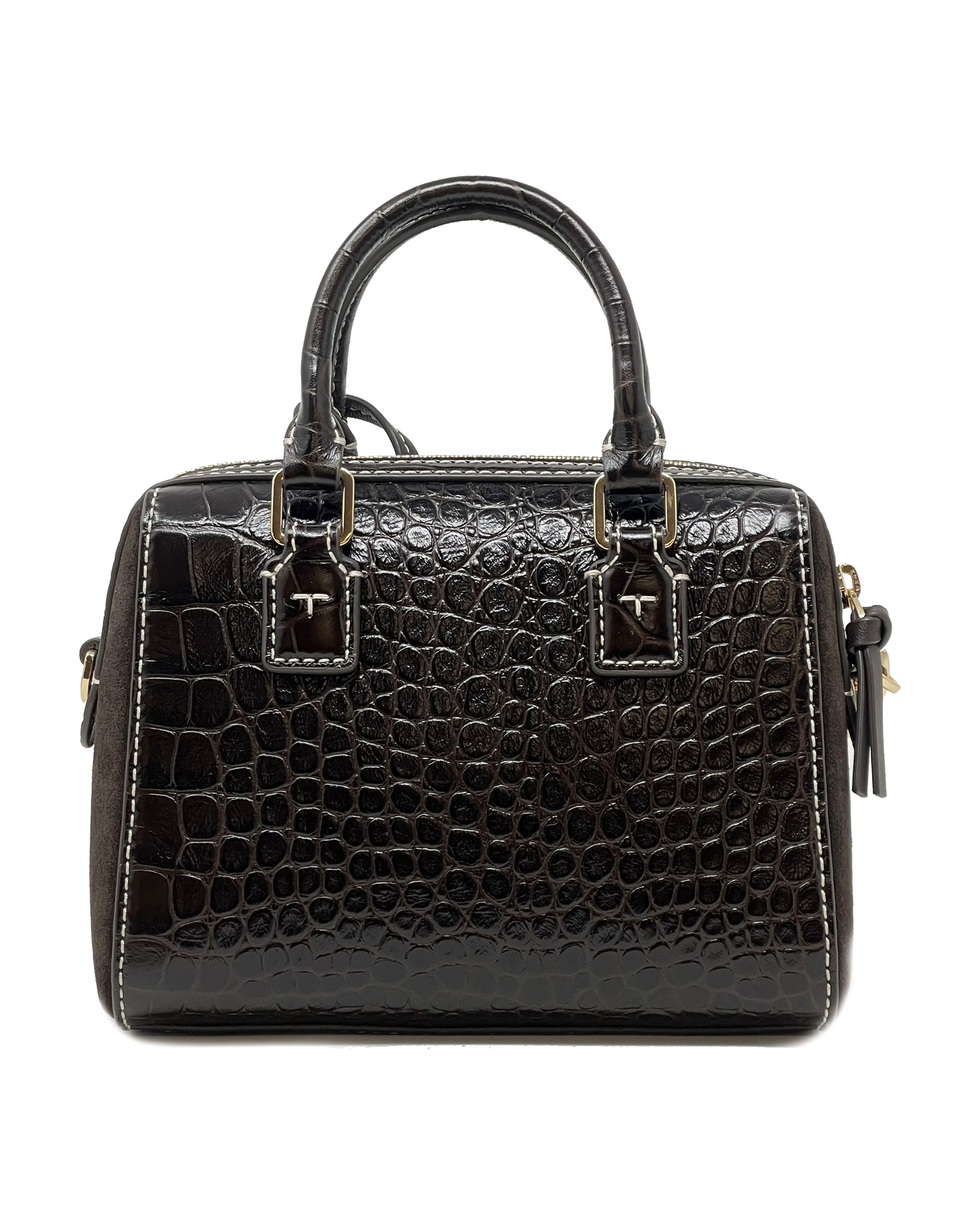 セール!!Tory Burch☆THEA EMBOSSED SATCHEL Tory Burch Women's Thea Embossed Leather Mini Web Satchel