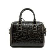 Tory Burch Womens Thea Embossed Leather Mini Web Satchel