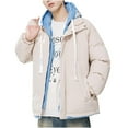thumbnail image 2 of Xihbxyly Chaqueta con Capucha para Hombre, Abrigo Informal Holgado con Cremallera, Ligera y Resistente Al Viento, con Dos Bolsillos Delanteros, Ideal para Escalada, Senderismo y Viajes. Ideal para Pr, 2 of 5
