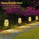 thumbnail image 3 of Luces solares para exteriores Laklulu, paquete de 4, 30 luces LED en frasco de vidrio, alimentadas por energía solar, luces colgantes impermeables para patio, porche, jardín, terraza, balcón, césped,, 3 of 5