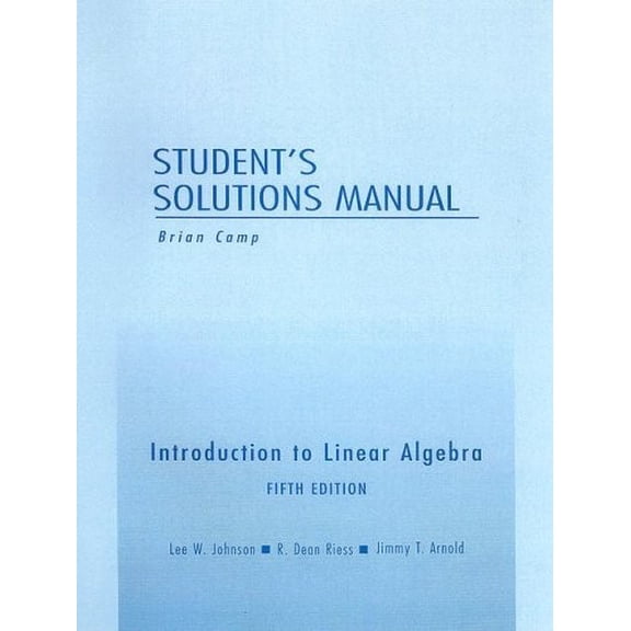 Pre-Owned Student Solutions Manual for Introduction to Linear Algebra