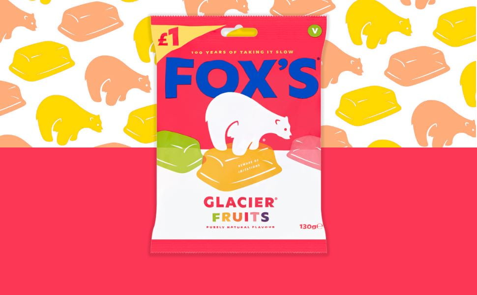 Fox's Glacier Fruits 100g (Pack of 6)