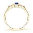 thumbnail image 2 of ANGARA Natural Vintage Style Oval Blue Sapphire Ring with Diamond Accents in 14K Yellow Gold for Women (Size-5x3mm) | September Birthstone, Anniversary, Jewelry Gift for Women | Natural Sapphire Ring, 2 of 8