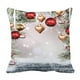 thumbnail image 1 of Funda de Almohada ABPHQTO Navidad Bolas Navideñas Nieve 40x40 cm, 1 of 1