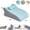 ice-silk blue, variant on GEEKLiYun Ergonomic Memory Foam Wedge Pillow, 18.5 Degree Angled Support Pillow for Neck Back Waist and Legs, Multi Position Bed Wedge Pillow for Sleeping Reading Relaxing, Removable Cover