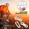 thumbnail image 4 of Durable 2 uds piezas de hebilla mágica cadena de bicicleta conector de eslabones juntas resistentes al desgaste 50 # acero MTB bicicleta de carretera hebilla de cadena, 4 of 4