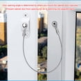 thumbnail image 4 of 4pcs Stainless Steel Door Cabinet Restraint Braided Cable Hinge Limiter, 4 of 9