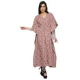 thumbnail image 5 of Moomaya Womens Long Beach Kaftan Beachwear Bikini Coverup Dress Kaftan Plus Size - 2XL-3XL, 5 of 6