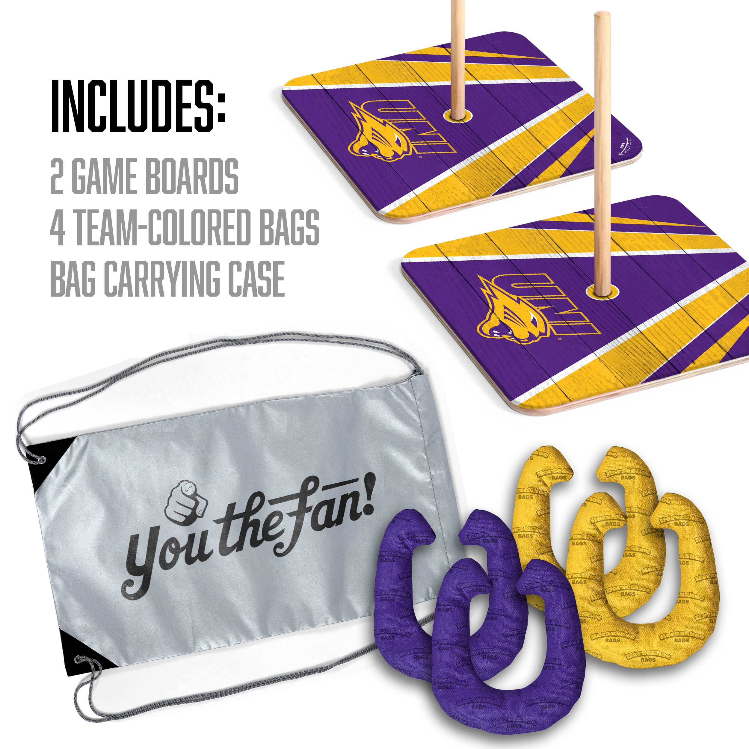 YouTheFan NCAA Northern Iowa Panthers HorseShoe Bags
