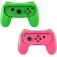 thumbnail image 1 of Compatible With Nintendo Switch Joy-Con Grip Gaming Controller - [2 Pieces] Comfortable Gamepad Controller Grips For Switch Joy-Con, Pink And Green, 1 of 7