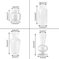thumbnail image 1 of facefd Clear Glass Flower Vase Stem Plant Jar Table Floral Display Decor 5x15cm, 1 of 9