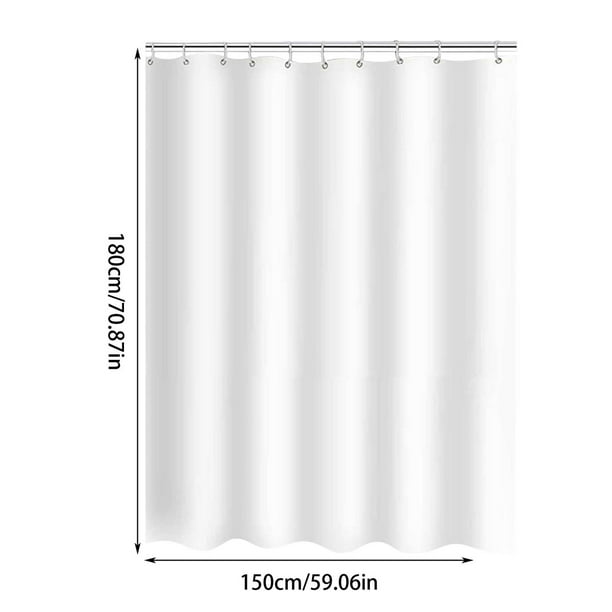 Sofa Vama Ropa de Cama Cortina de baño de 150 x 180 cm, color liso, impermeable, de poliéster grueso, para puerta de baño. for Navideño