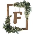 thumbnail image 2 of BKER Wooden Alphabet Wreath For Wall Home Living Room Bedroom Decorative Letter Sign With Hook And Rope For DIY Word Display, 2 of 6