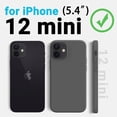 thumbnail image 2 of Shockproof Designed for iPhone 12 Mini Case, Liquid Silicone Phone Case with [Soft Anti-Scratch Microfiber Lining] Full Body Drop Protection 5.4 inch Slim Thin Cover, Space Gray, 2 of 16