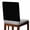 Black, variant on White Chair Back Cover for Dining Room Set of 4, Modern Minimalist Pure Soild Color Removable Kitchen Chair Slipcovers, Washable Seat Protector for Restaurant Party Banquet Wedding Décor