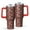 Red Christmas Santa-1, variant on Red Christmas Sketch Pattern Tumbler with Handle and Lid,40oz Double Wall Vacuum Insulated Tumbler,Cups Gift for Women and Men