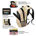 thumbnail image 5 of FORMRS Unisex Backpack Elementary School Travel Bookbag with Reflective Stripes, White Stars Pattern, 5 of 7