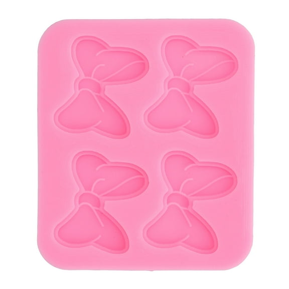 Silicone Fondant Mold, Bows Shaped DIY Fondant Chocolate Candy Mold Multipurpose Craft Mold for Cake Decoration, Clay Crafts and Soap Making