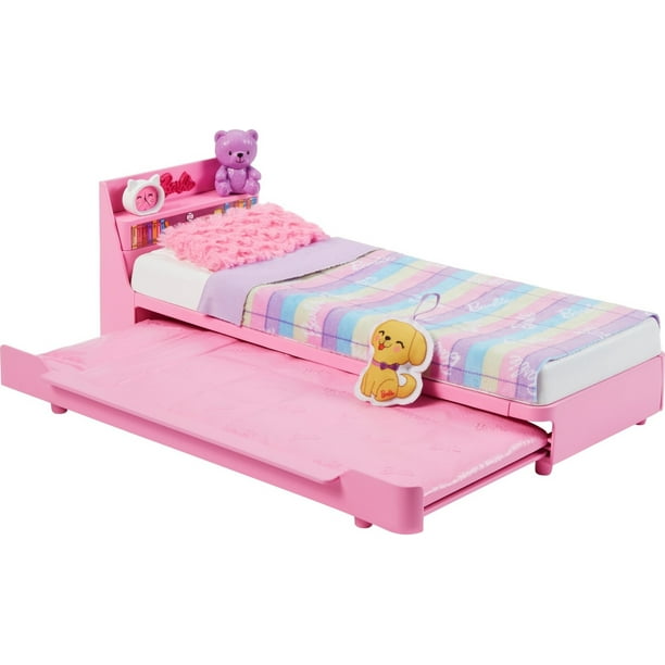 My First Barbie Bedtime Playset Dollhouse Furniture with Trundle Bed