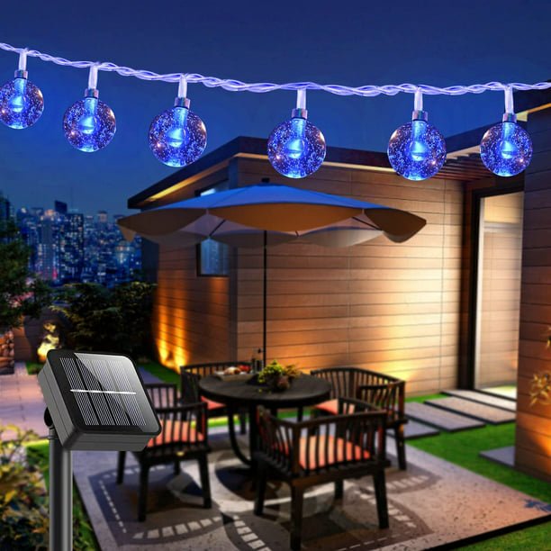 YEOLEH Solar String Lights,22Ft 40LED Waterproof Christmas Fairy Lights