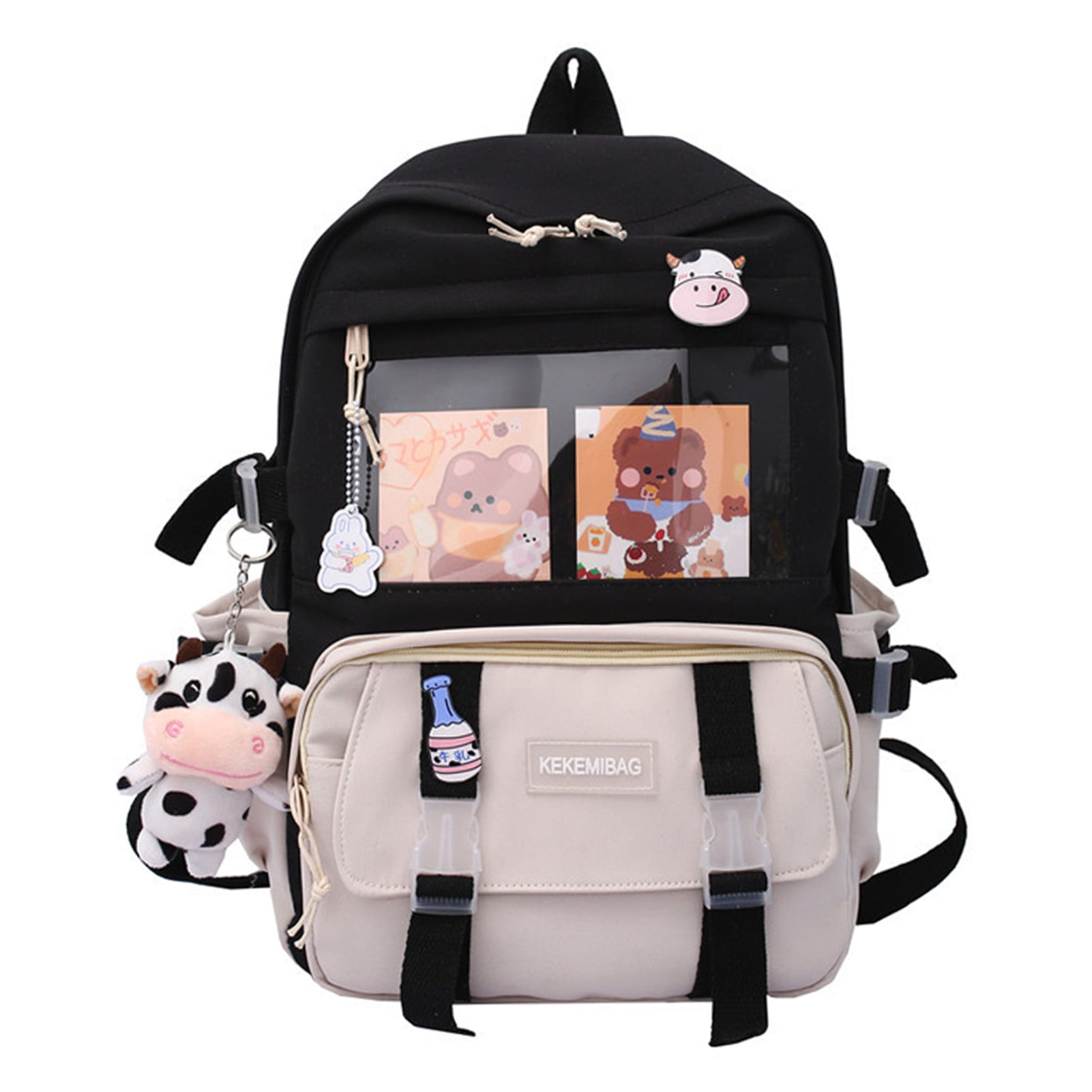 Firxreer Cute Backpack Teen Girls Pastel School Bag Student Bookbag ...