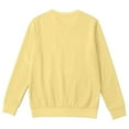thumbnail image 5 of HNMKIU Girls Hoodless Casual Long Sleeve Pullover Sweatshirt with Pocket Drop Shoulder Cute Loose Fit Top for Teen Girls Z01_Yellow,9-10 Years, 5 of 5