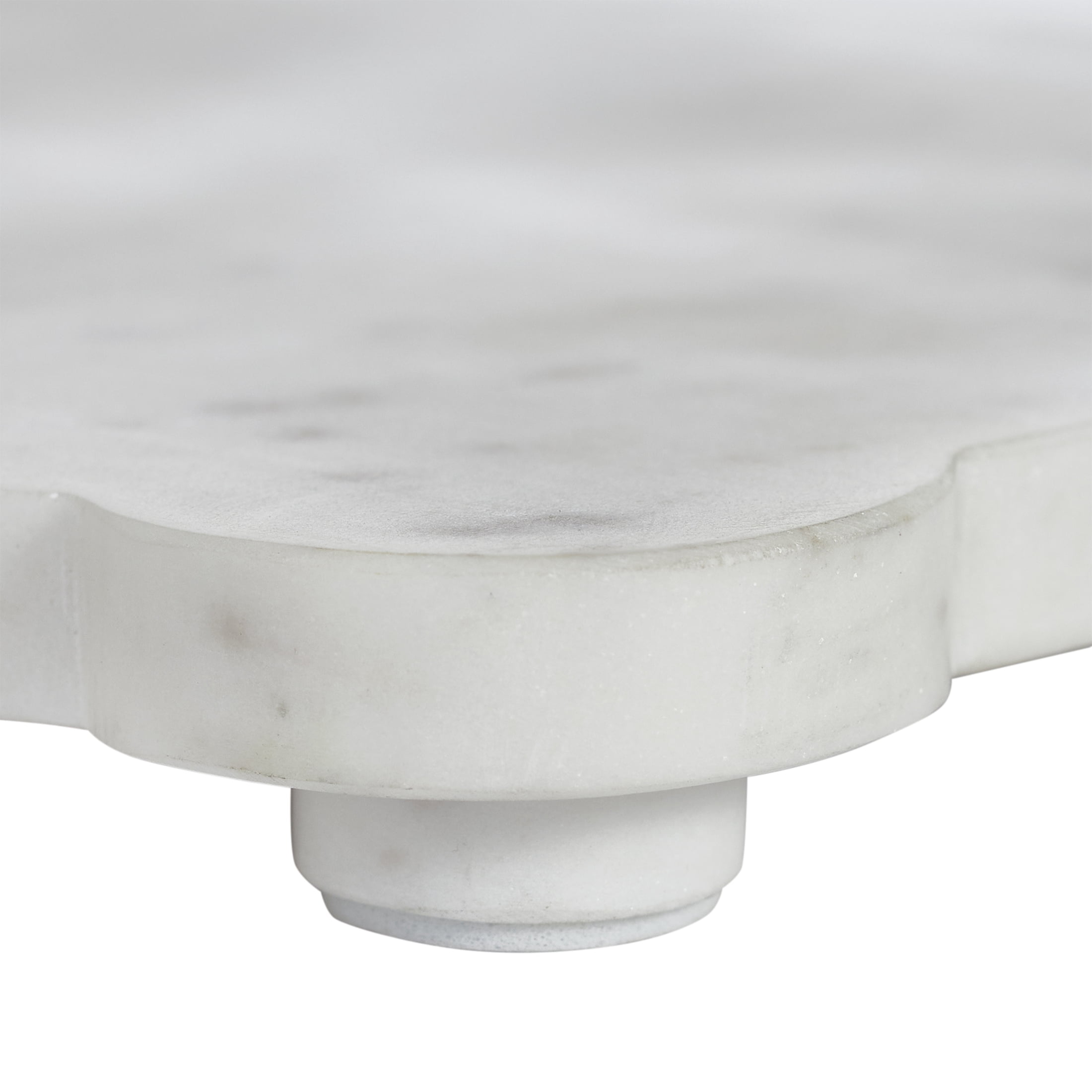 My Texas House Marble Trinket Tray, White/Grey, 5 in x 5 in x 2 in