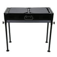 thumbnail image 4 of Portable Outdoor Charcoal Grill, Modern Rectangular BBQ Grill,Black Adjustable Height Collapsible Barbecue Grill for 2-15 People, 4 of 10