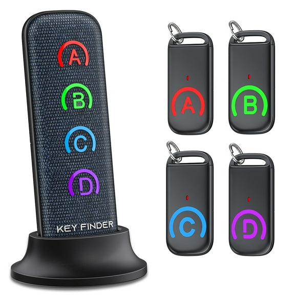4/6/8 Anti-lost Wireless Car Key Finder Remote Control Tracker Alarm Tag Keychain Wallet Smart Tracker With 4/6/8 Receivers ,Providing Reminders At Any Time