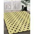 thumbnail image 2 of Ahgly Company Indoor Square Patterned Sun Yellow Area Rugs, 5' Square, 2 of 6