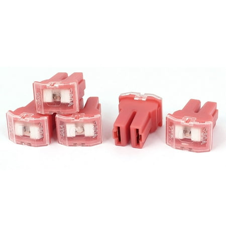 Pink Pouch - 5 Pcs Pink 30A 32V Female Push in Cartridge PAL Fuse for Car