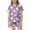 Purple, variant on Easter Kids Girls Satin Pajamas Set Cute Bunny Outfit Easter Button up Short Sleeve Shirt And Shorts Set Girls Summer Clothes