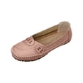 thumbnail image 2 of YOUYEDIAN Orthopedic Shoes for Women Arch Support Non Slip Slip on Nurse Shoes Wide Width Knitted Mesh Stretch Server Shoes Soft 2026 New Foam Shoes (Pink), 2 of 7