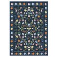 thumbnail image 2 of Washable Boho Floral Area Rug, Soft Low-Pile Faux Wool Non-Slip for Living Room Bedroom, 2 of 6