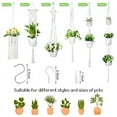 thumbnail image 7 of Qweryboo Macrame Plant Hangers, 6Pack Hanging Planters for Indoor Plants, Hangers Kit Handmade Macromay Plant Hangers Indoor Flower Pots Holder Stand for Boho Home Decor(White), 7 of 7