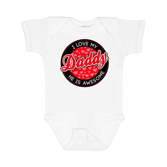 Inktastic I love my daddy Boys or Girls Baby Bodysuit