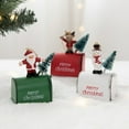 thumbnail image 2 of Mecorevx Christmas Decorations 3 Painted Iron Horse Mouth Mailbox Box Christmas Pendant Old Man Snowman Theme Pendant for Parties,Holiday Decorations,Fireplace Decor(Green), 2 of 2