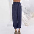 thumbnail image 3 of Wide Leg Pants for Women High Waist Straight Pants Loose Wide Leg Pants Summer Casual Pants, 3 of 6