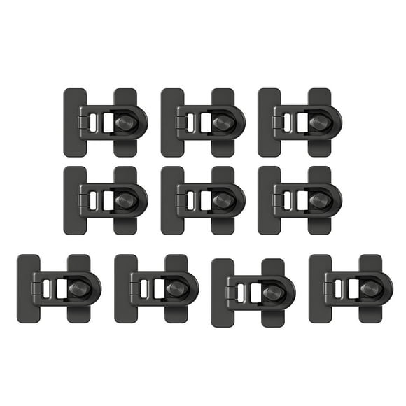 10 Uds Cerraduras De Seguridad Para Niños Cerraduras De Horno Para Puerta Corredera Dormitorio Guardería Negro