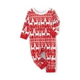 thumbnail image 2 of Family Matching Christmas Pajamas Set, Santa Print Long Sleeve Tops and Stretch Casual Pants Sleepwear, 2 of 7