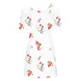 thumbnail image 4 of FcBaudy Camisole Sans Manches Robe Col en V, Robes d'Été pour Femmes, Robes Sans Manches Imprimées à Bretelles Mode Robe pour Femmes, 4 of 5