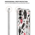thumbnail image 3 of Hippie Skeleton Clear Case for Samsung Galaxy S21 Plus,Aesthetic Art Design Case for Men Women,Unique Trendy Transparent TPU Bumper Case Cover, 3 of 5