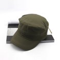 thumbnail image 3 of Casquettes de baseball délavées classiques pour hommes et femmes, dessus plat, réglable, décontracté, extérieur, casquette couvertes, chapeaux militaires, monochromatique, 3 of 6