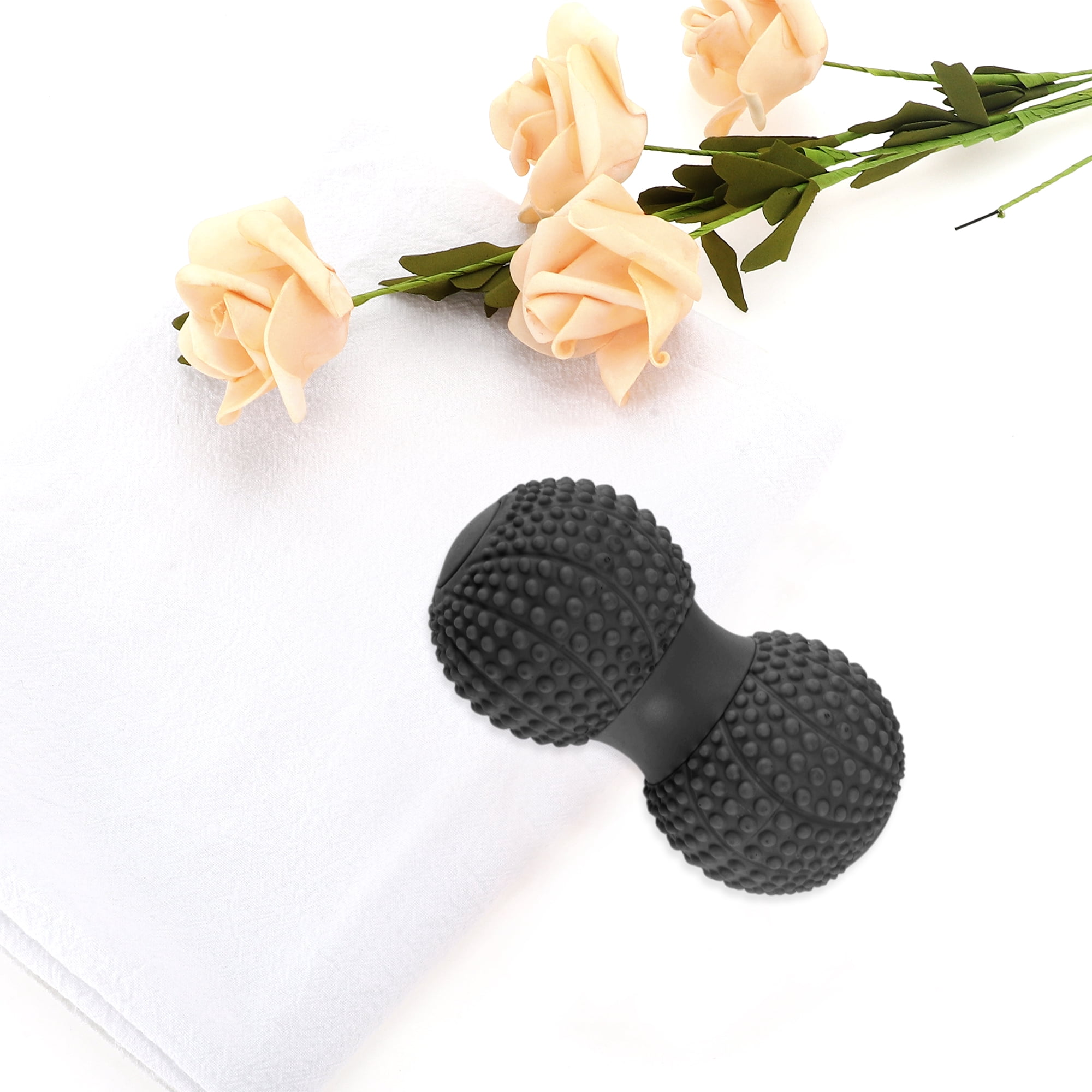 Unique Bargains Peanut Fascia Ball Massager 5.12"x2.56" 1 Pc Black